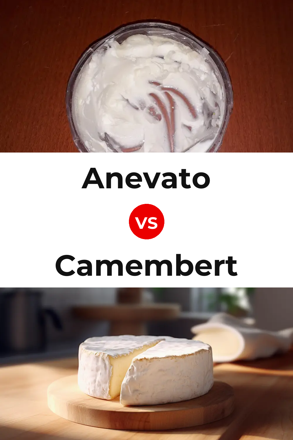 Anevato Cheese vs Camembert Cheese Pinterest comparison