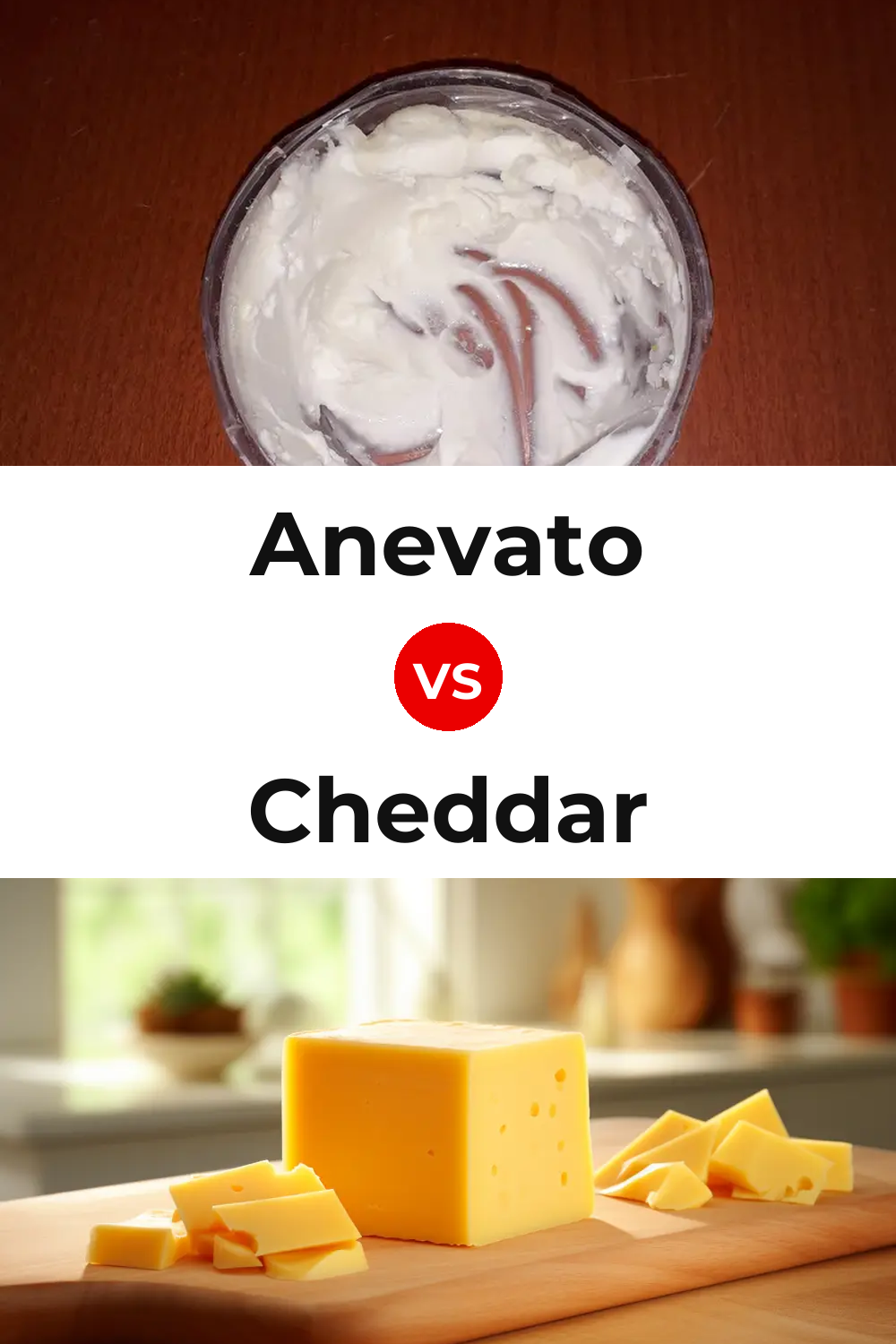 Anevato Cheese vs Cheddar Cheese Pinterest comparison