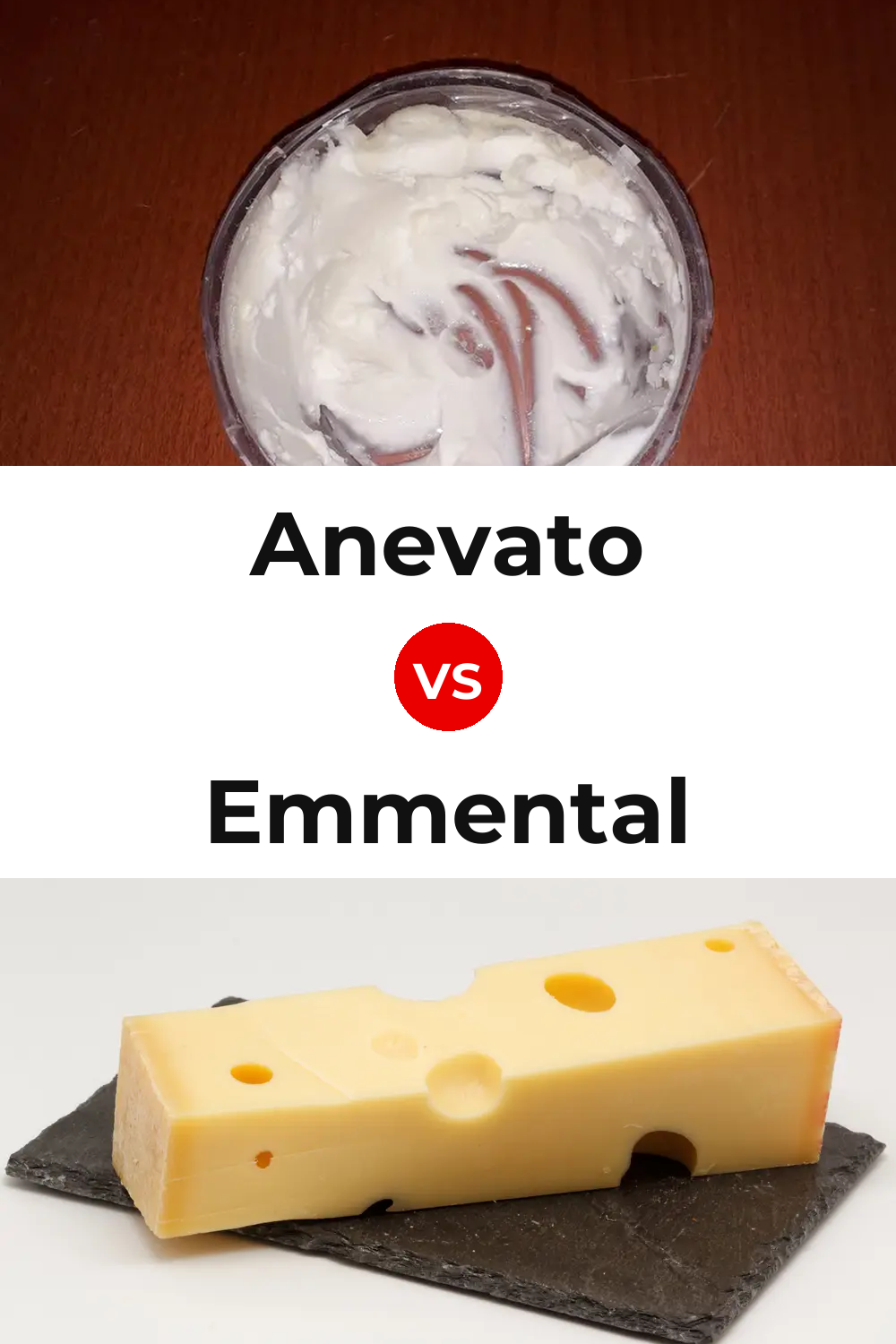 Anevato Cheese vs Emmental Cheese Pinterest comparison
