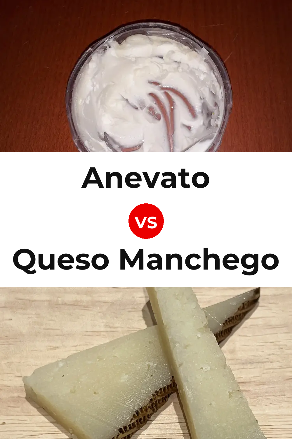 Anevato Cheese vs Queso Manchego Pinterest comparison
