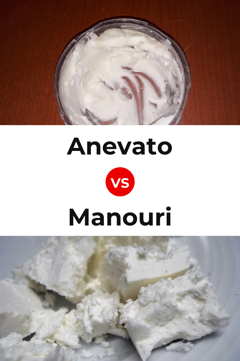 Anevato Cheese vs Manouri Cheese Pinterest comparison