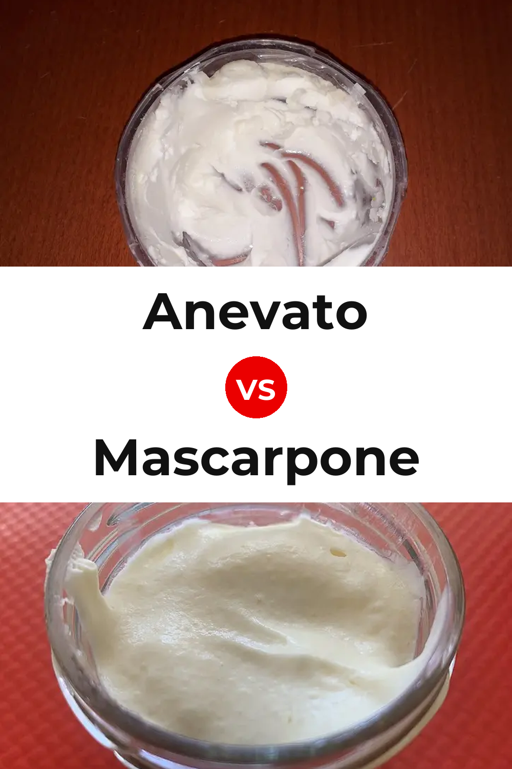 Anevato Cheese vs Mascarpone Cheese Pinterest comparison
