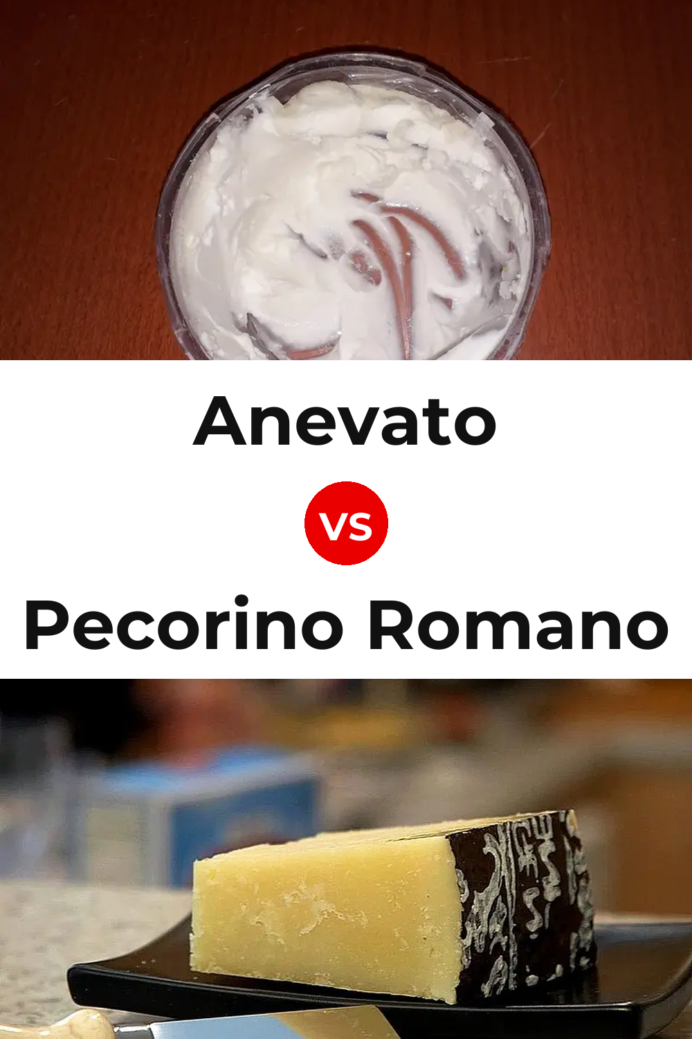 Anevato Cheese vs Pecorino Romano Cheese Pinterest comparison