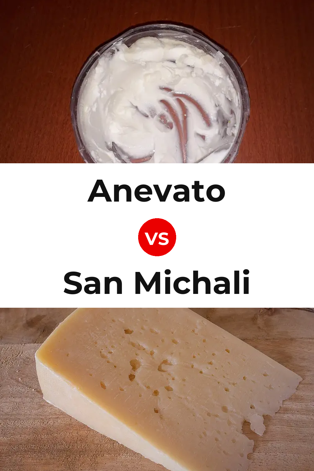 Anevato Cheese vs San Michali Cheese Pinterest comparison