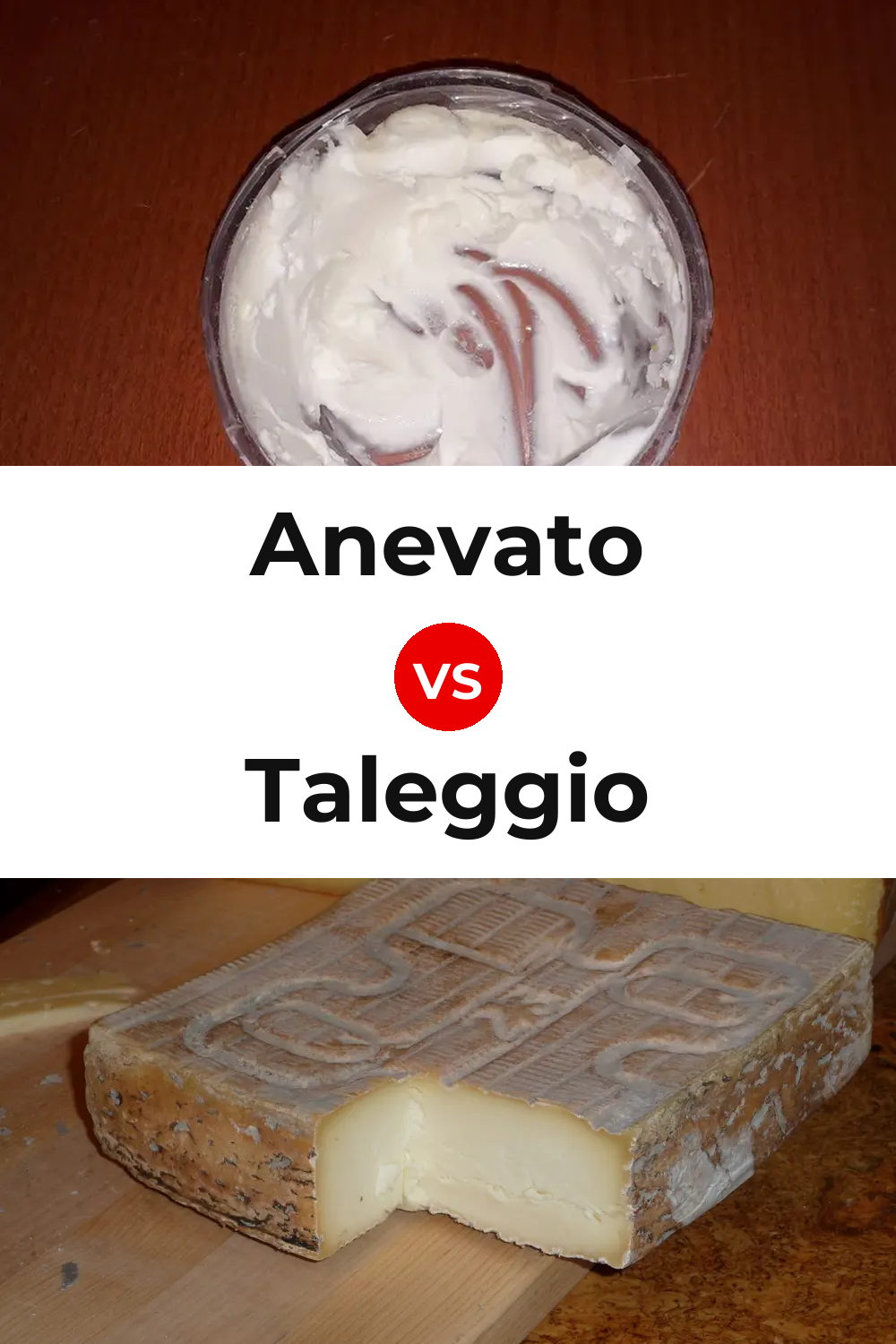 Anevato Cheese vs Taleggio Cheese Pinterest comparison