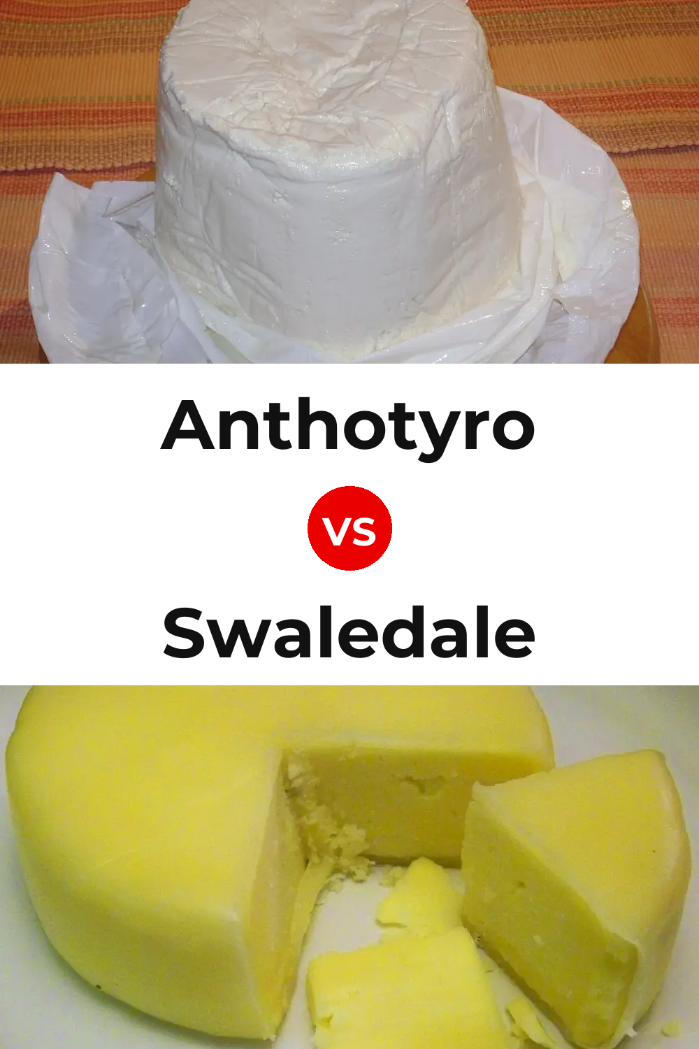 Anthotyro Cheese vs Swaledale Cheese Pinterest comparison