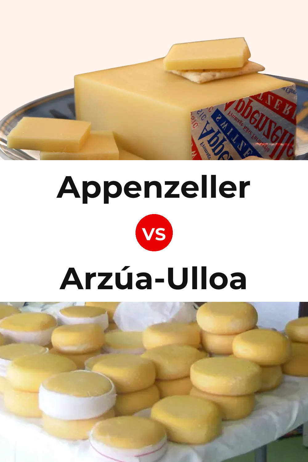 Appenzeller Cheese vs Arzúa-Ulloa Cheese Pinterest comparison