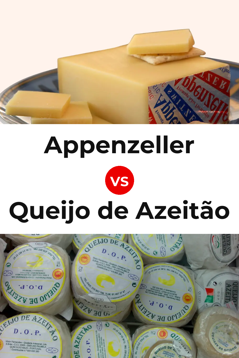 Appenzeller Cheese vs Queijo de Azeitão Pinterest comparison