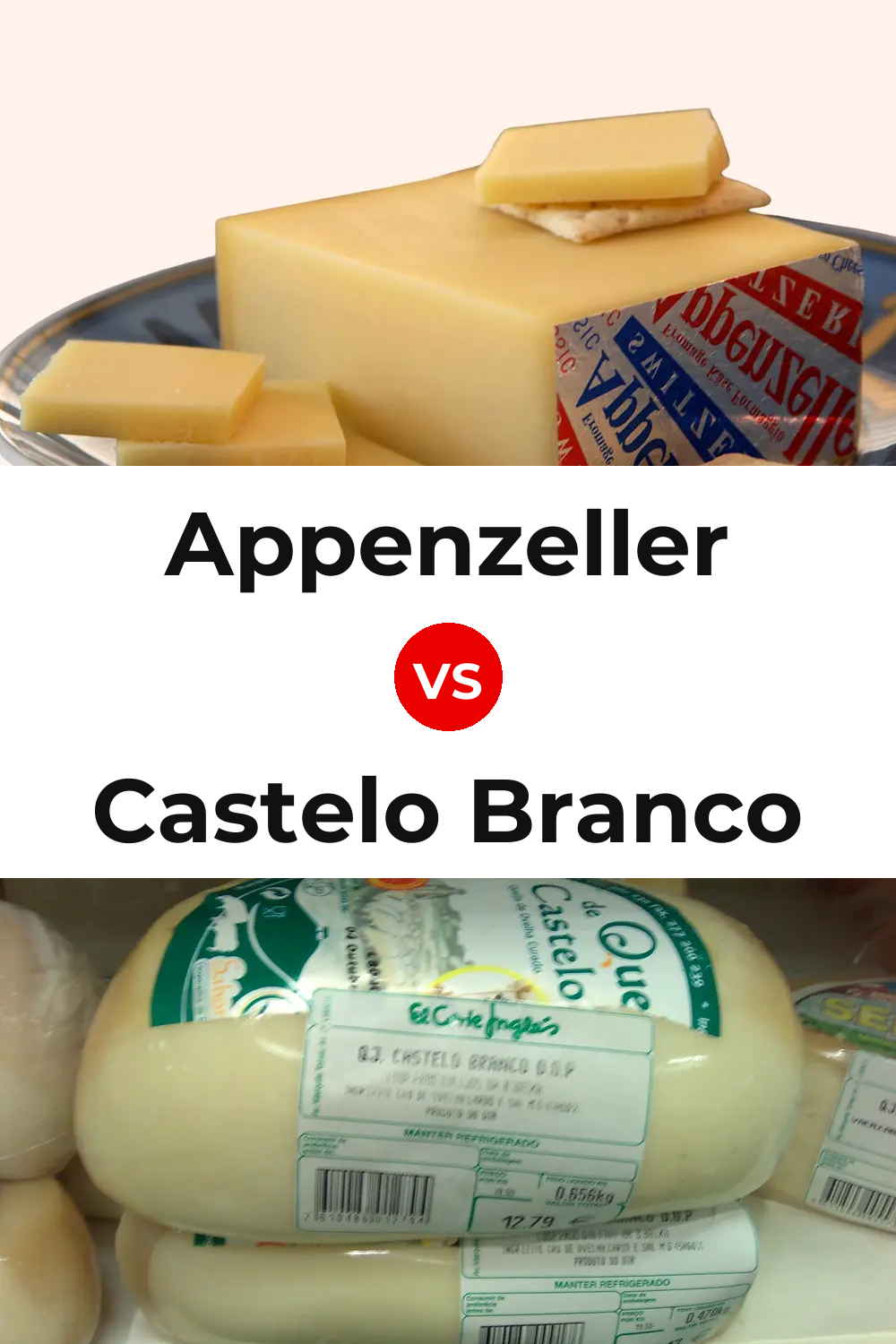 Appenzeller Cheese vs Castelo Branco Cheese Pinterest comparison