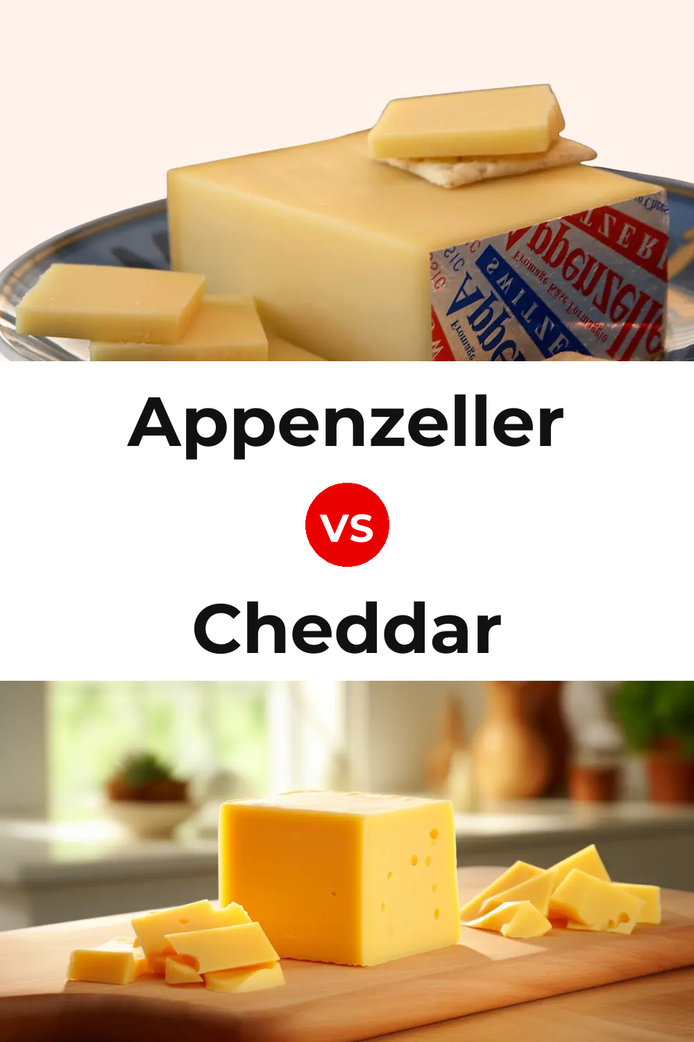Appenzeller Cheese vs Cheddar Cheese Pinterest comparison