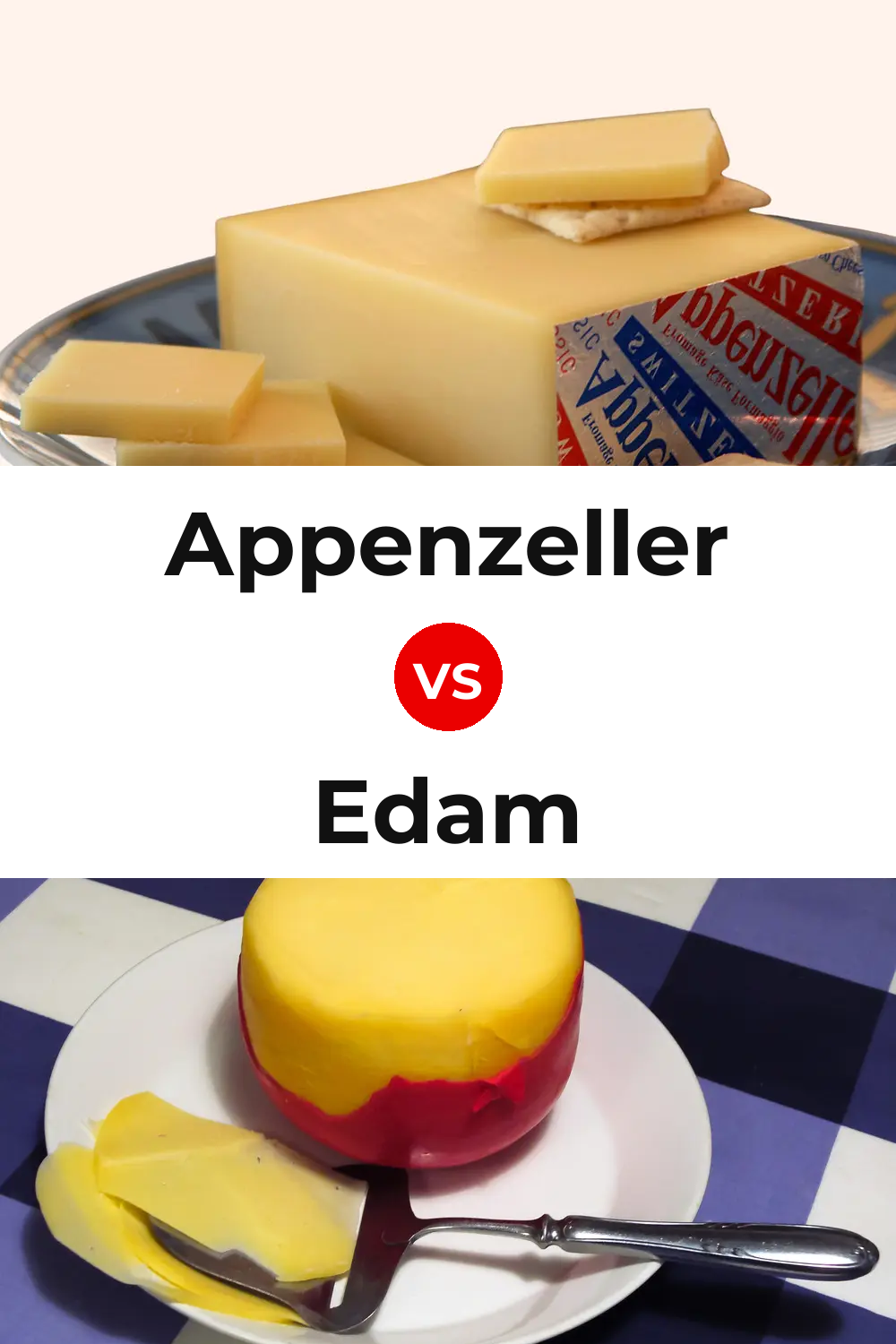 Appenzeller Cheese vs Edam Cheese Pinterest comparison