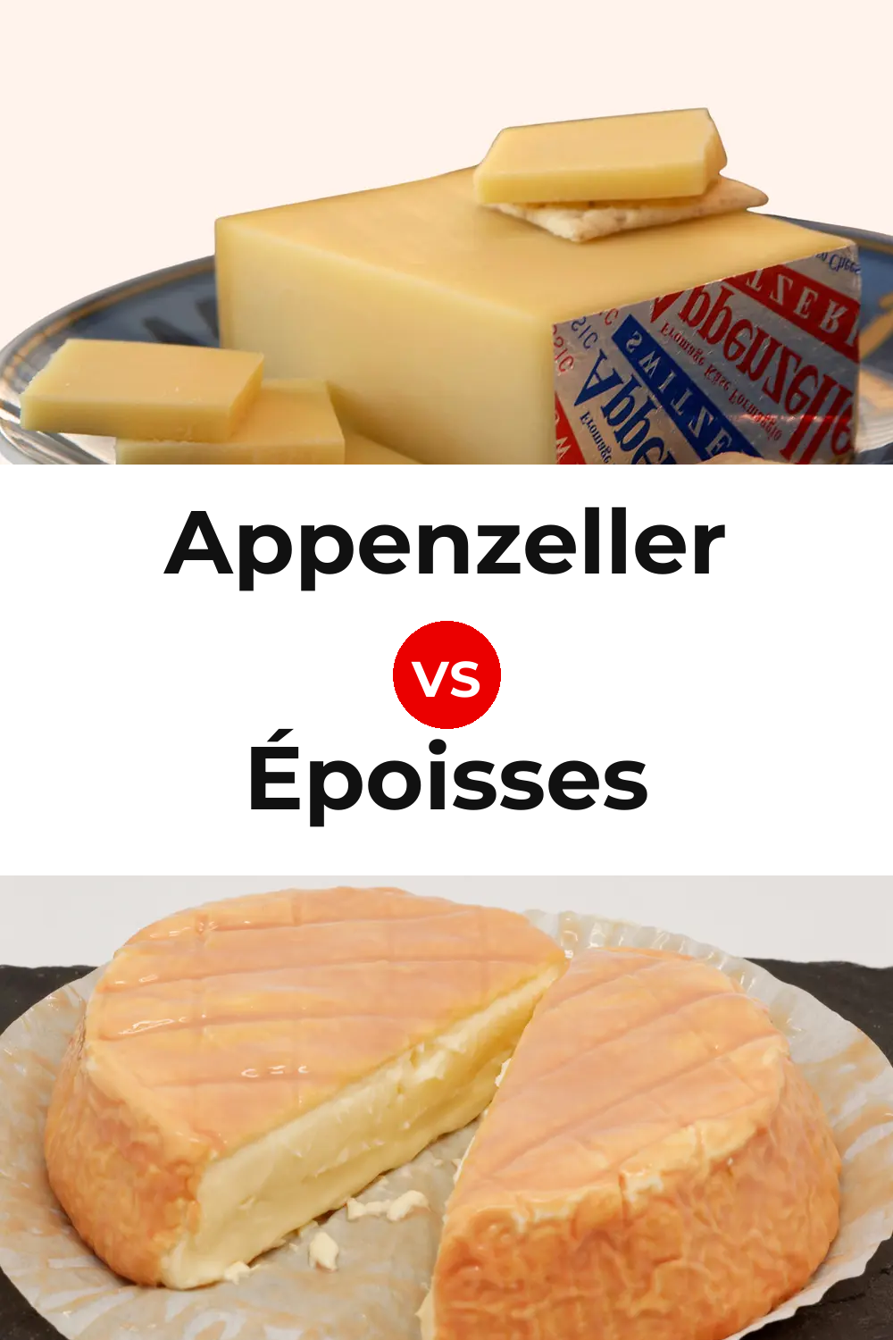 Appenzeller Cheese vs Époisses Cheese Pinterest comparison