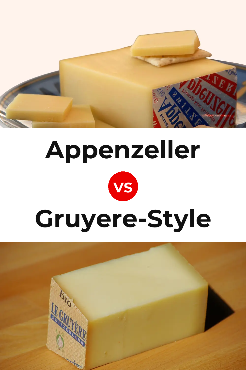 Appenzeller Cheese vs Gruyere-Style Cheese Pinterest comparison