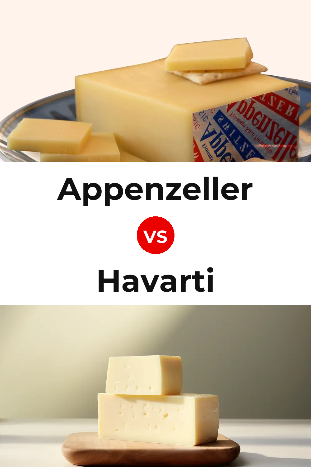 Appenzeller Cheese vs Havarti Cheese Pinterest comparison