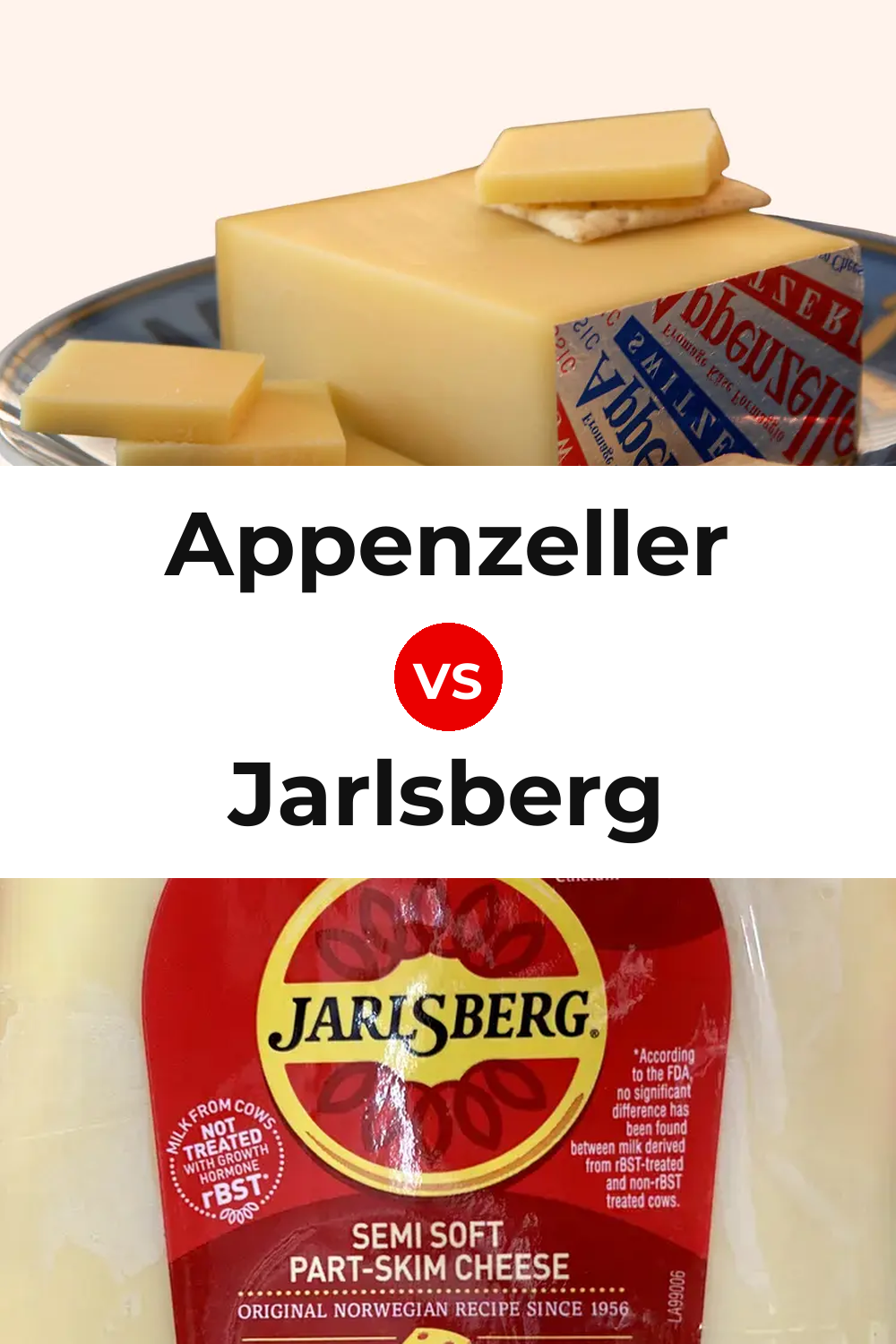 Appenzeller Cheese vs Jarlsberg Cheese Pinterest comparison