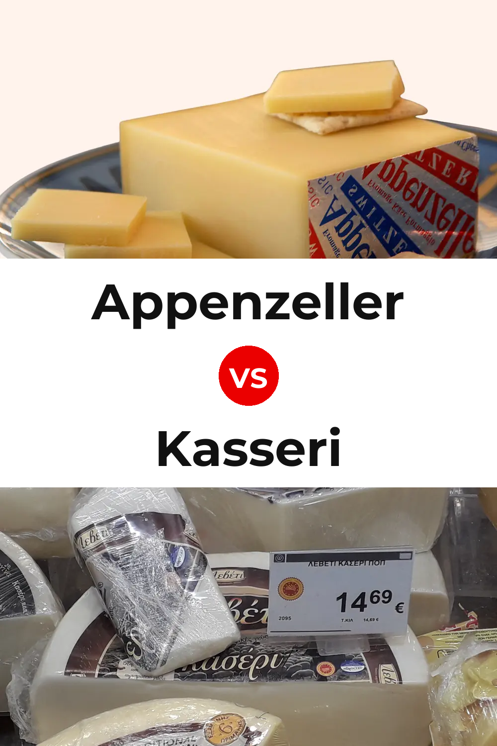 Appenzeller Cheese vs Kasseri Cheese Pinterest comparison