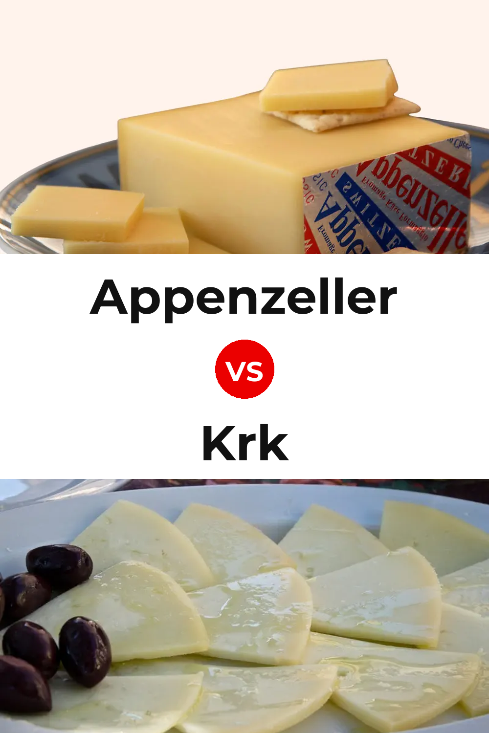 Appenzeller Cheese vs Krk Cheese Pinterest comparison