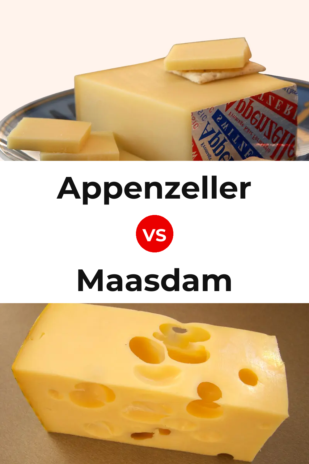 Appenzeller Cheese vs Maasdam Cheese Pinterest comparison