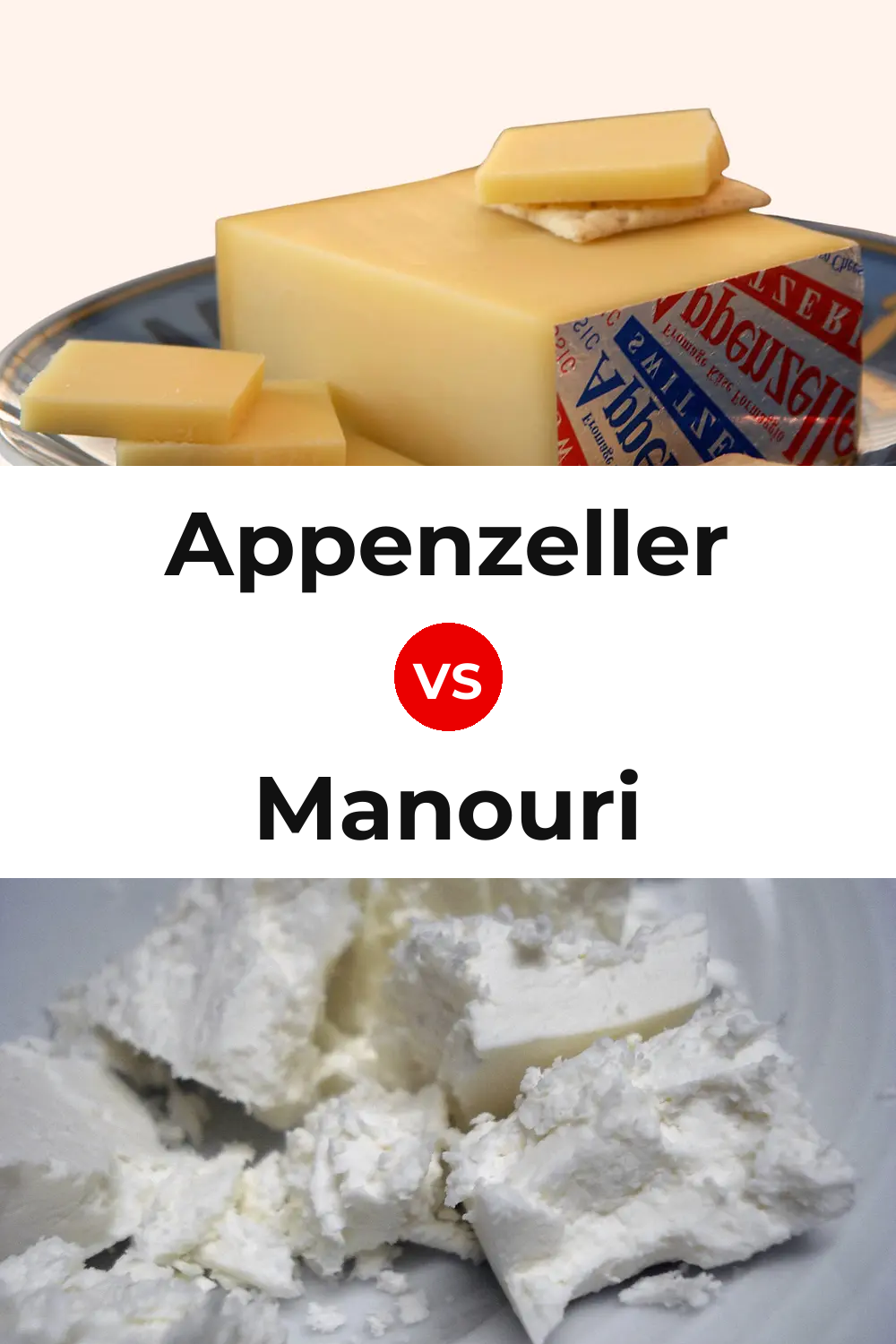 Appenzeller Cheese vs Manouri Cheese Pinterest comparison