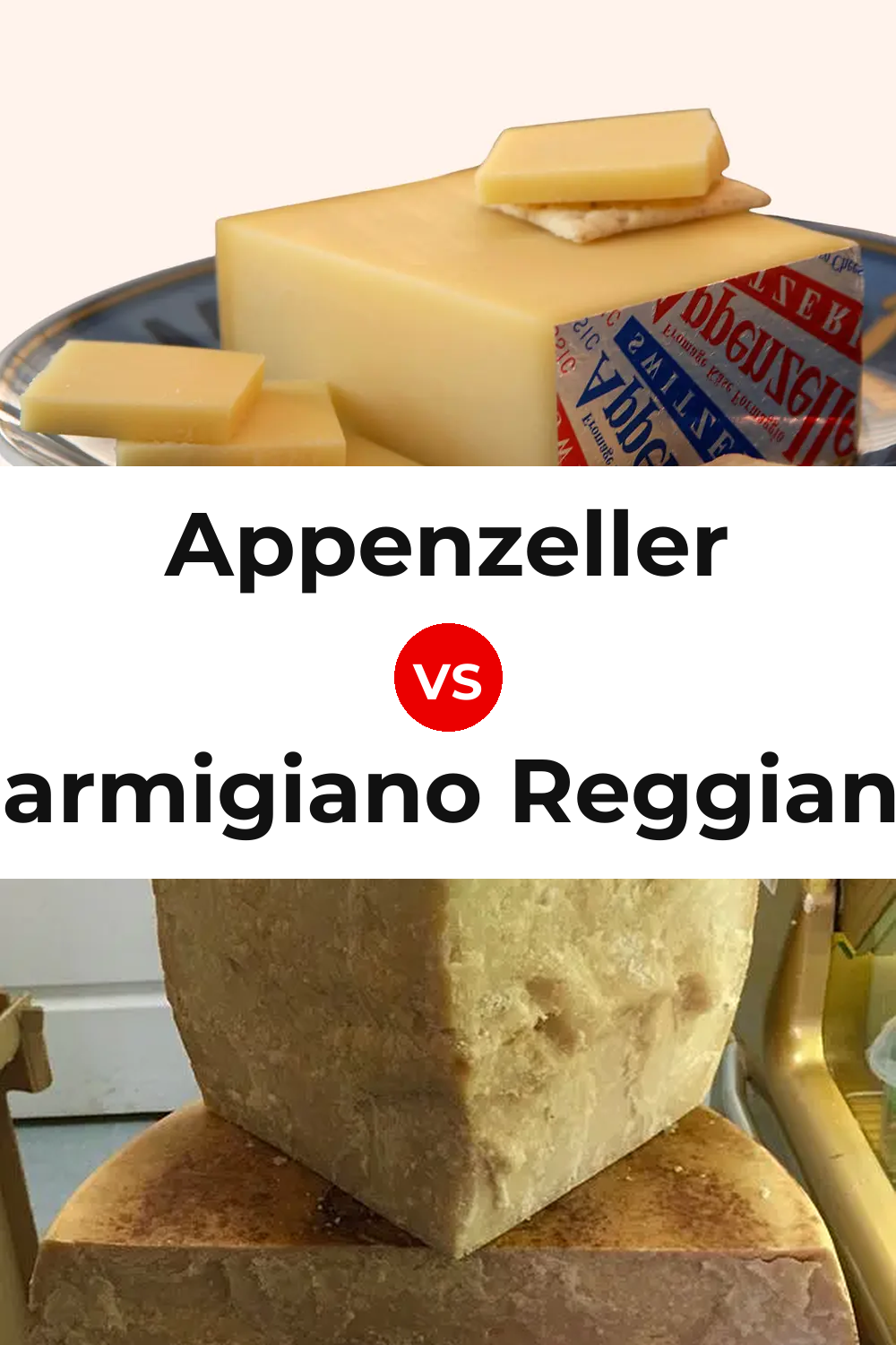 Appenzeller Cheese vs Parmigiano Reggiano Cheese Pinterest comparison