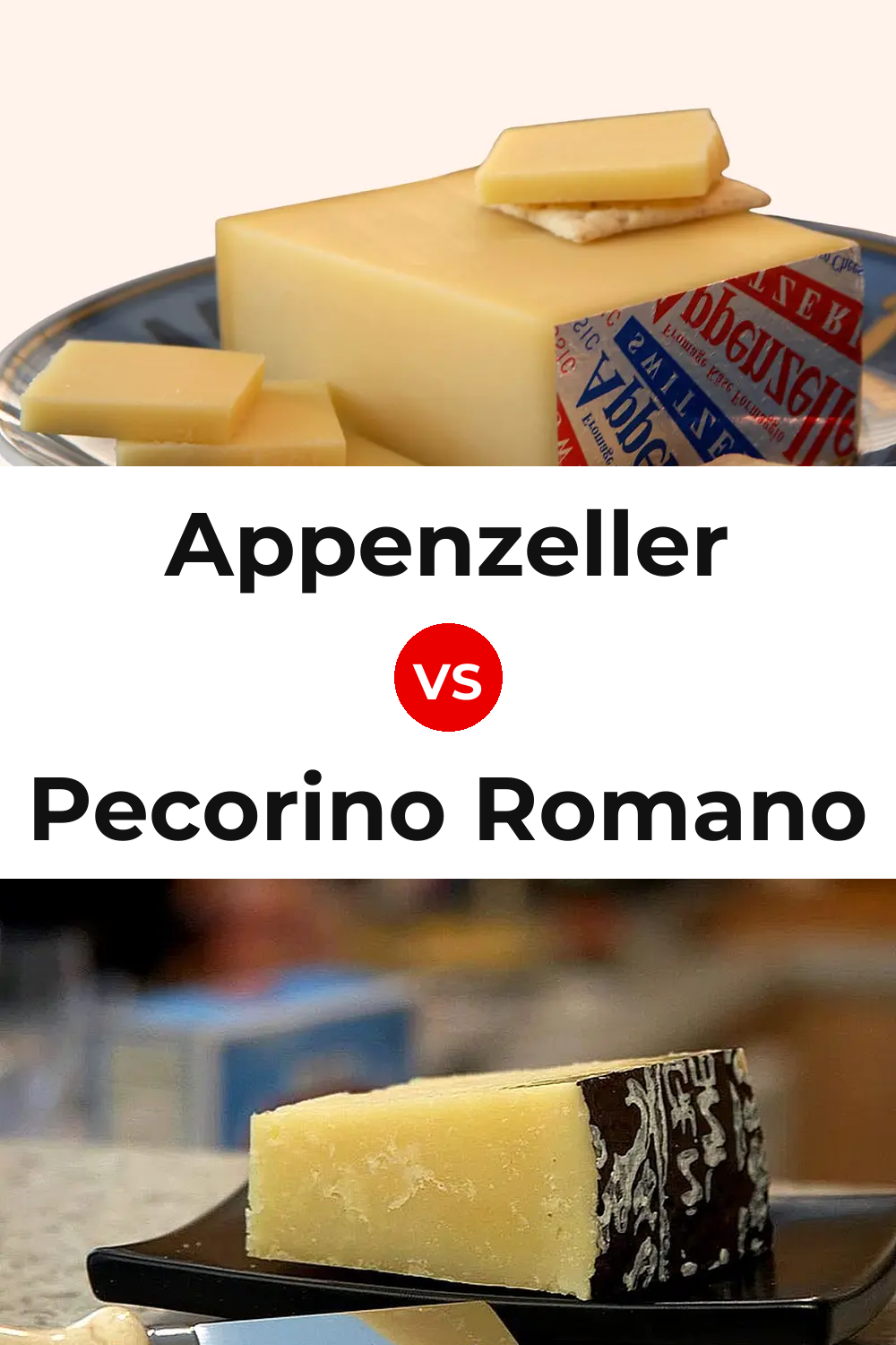 Appenzeller Cheese vs Pecorino Romano Cheese Pinterest comparison