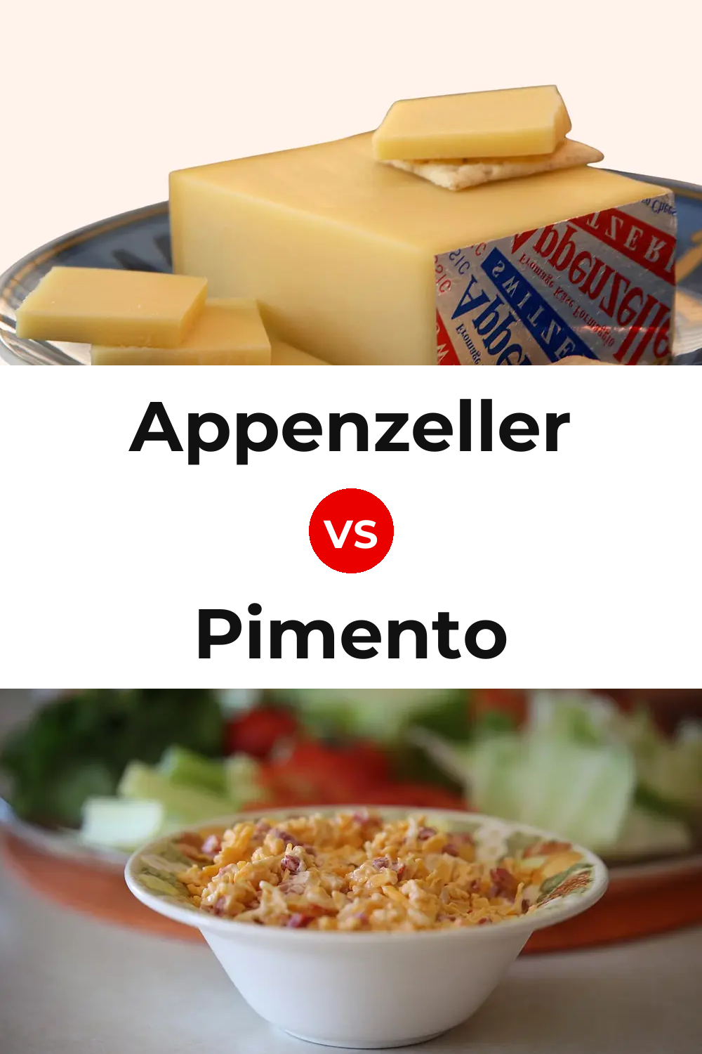 Appenzeller Cheese vs Pimento Cheese Pinterest comparison