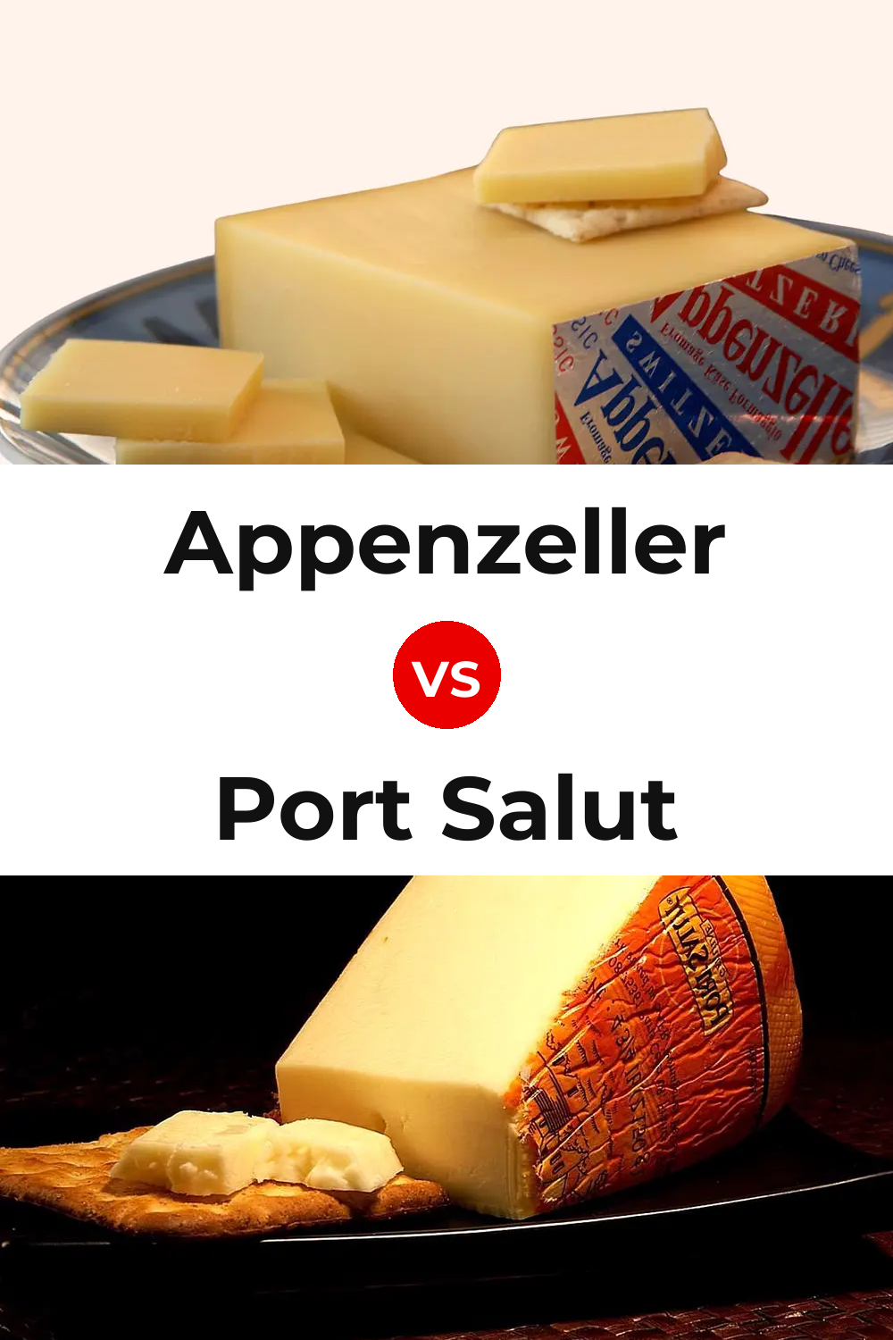 Appenzeller Cheese vs Port Salut Cheese Pinterest comparison