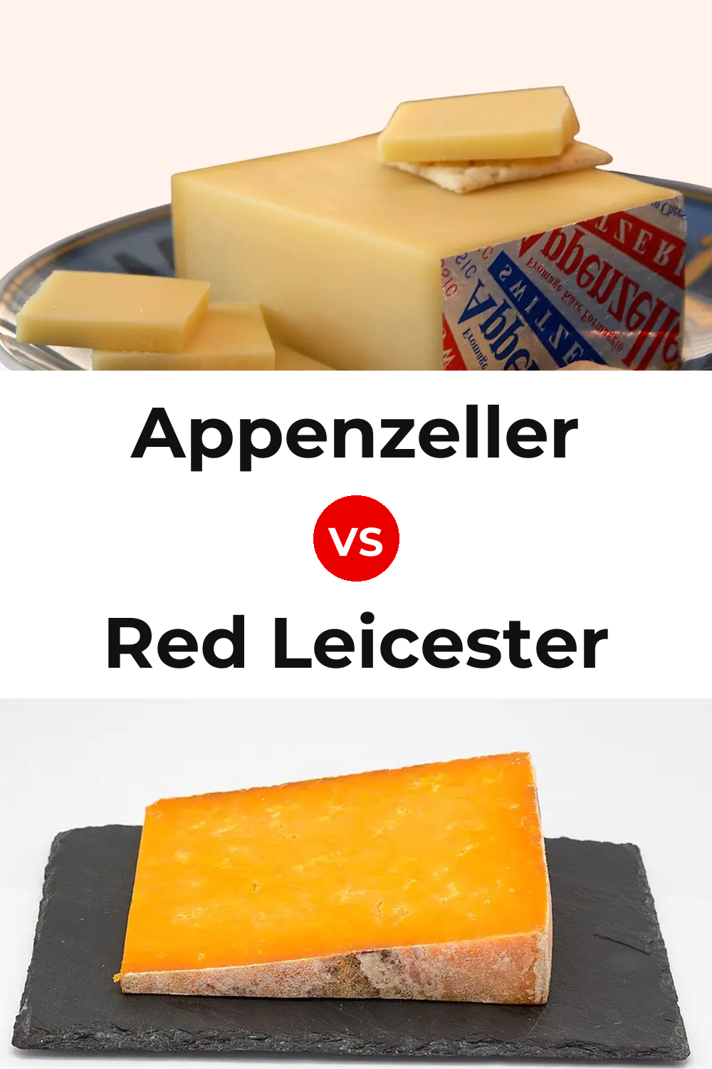 Appenzeller Cheese vs Red Leicester Cheese Pinterest comparison