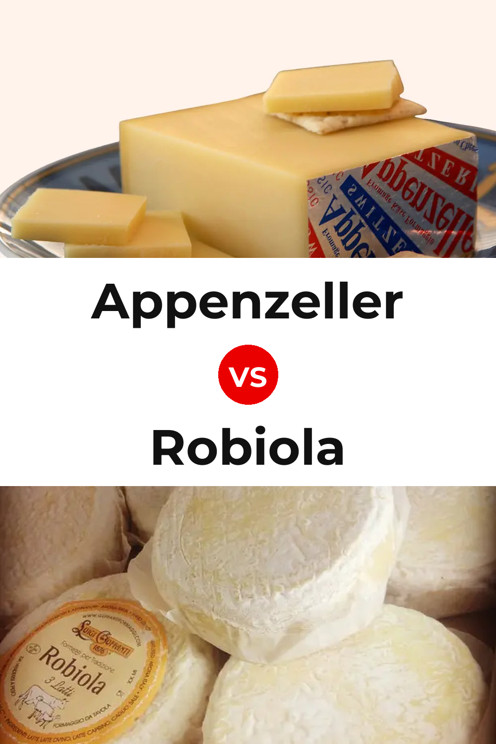 Appenzeller Cheese vs Robiola Cheese Pinterest comparison