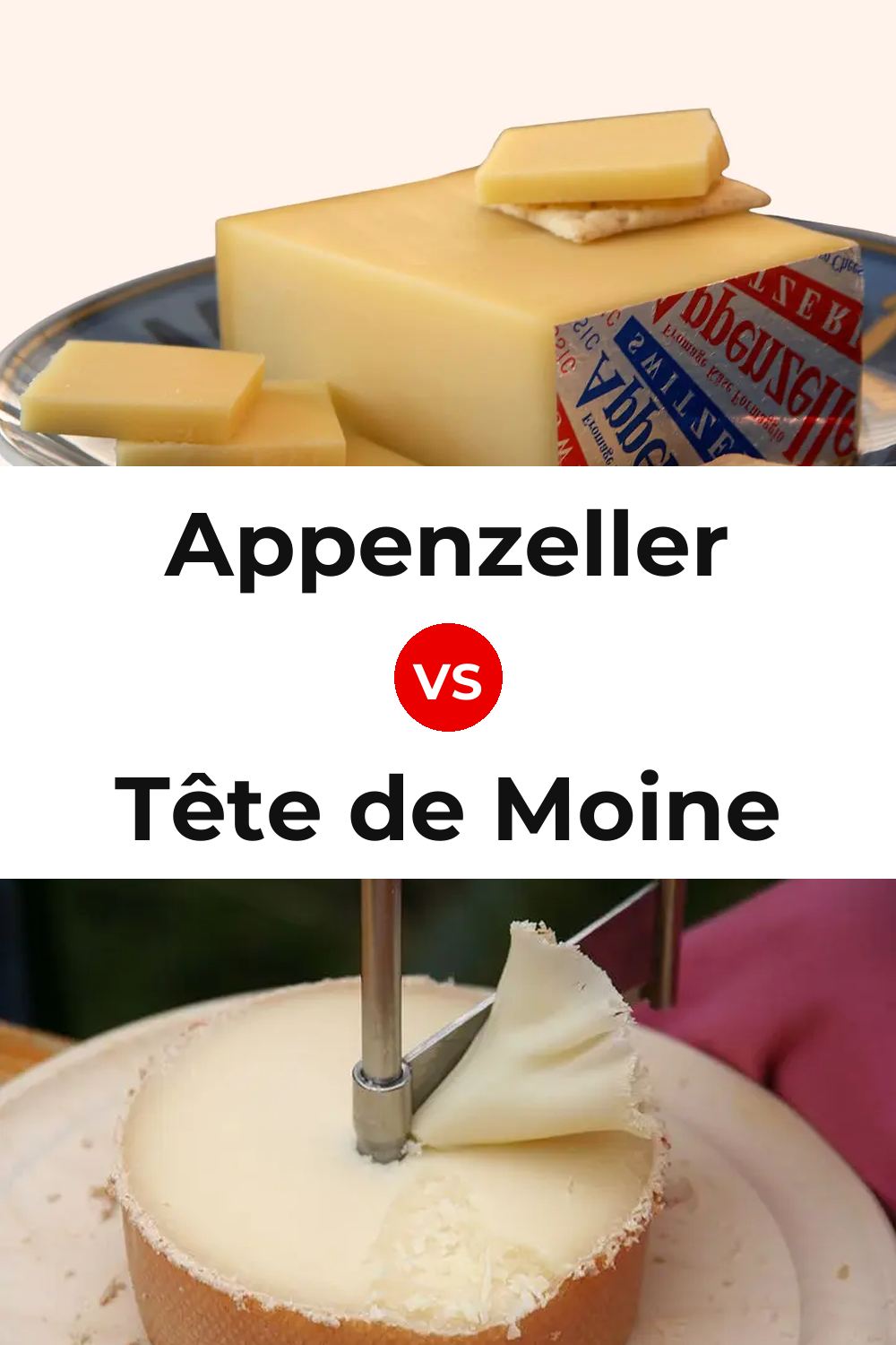 Appenzeller Cheese vs Tête de Moine Cheese Pinterest comparison