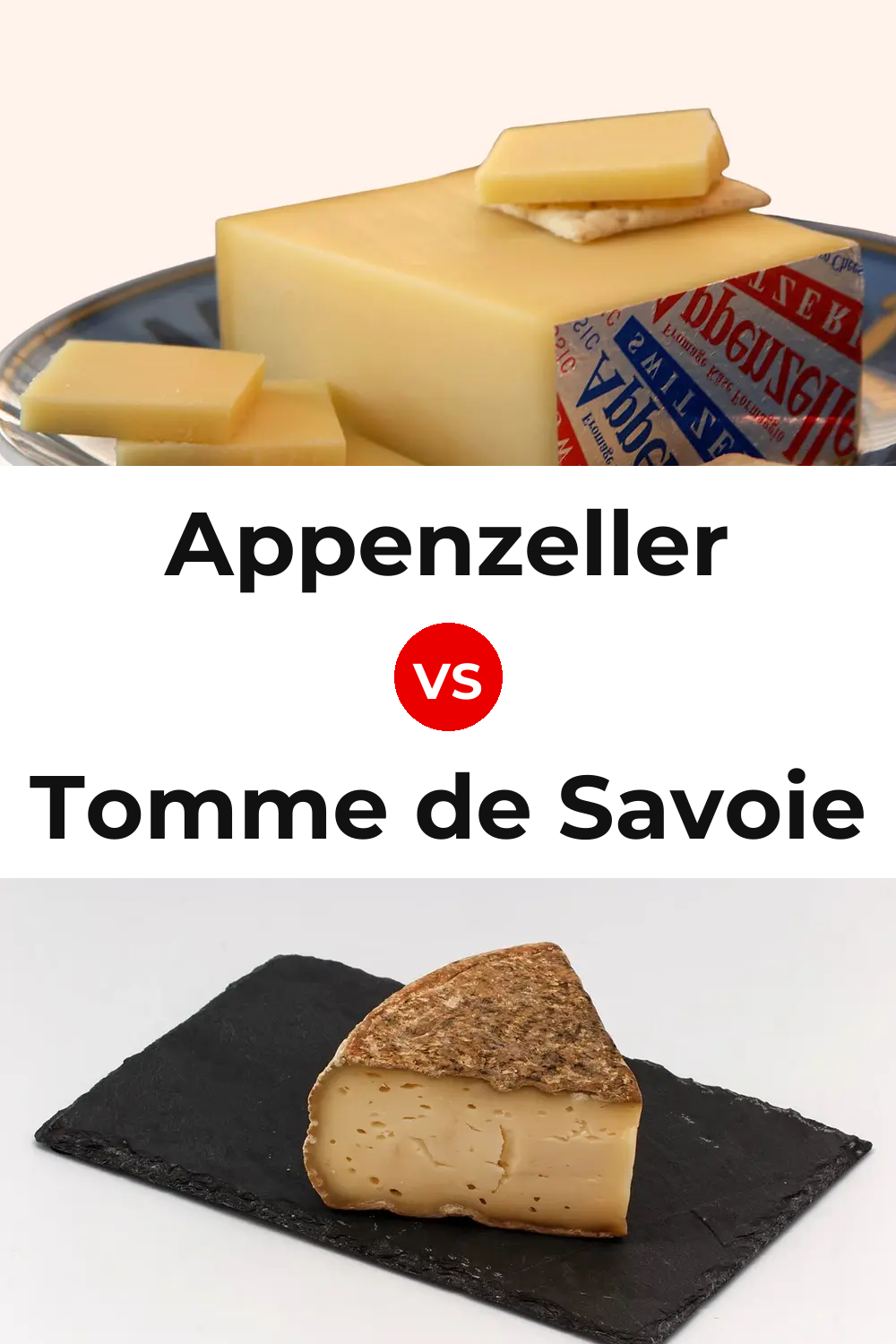 Appenzeller Cheese vs Tomme de Savoie Cheese Pinterest comparison
