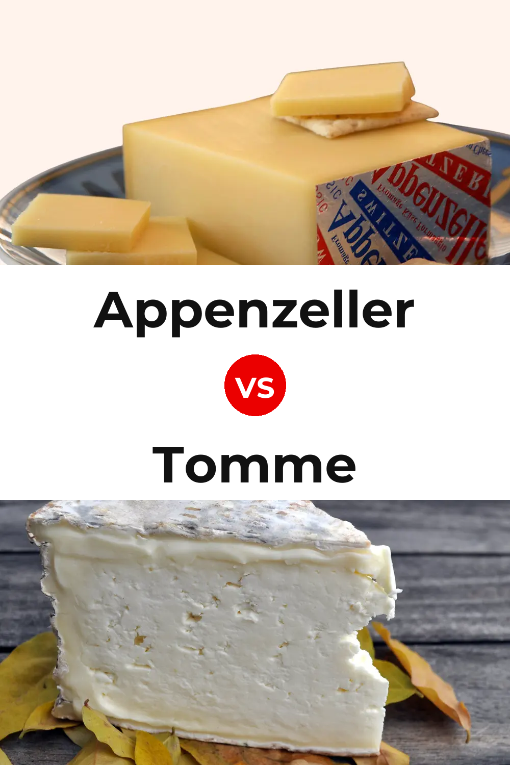 Appenzeller Cheese vs Tomme Cheese Pinterest comparison