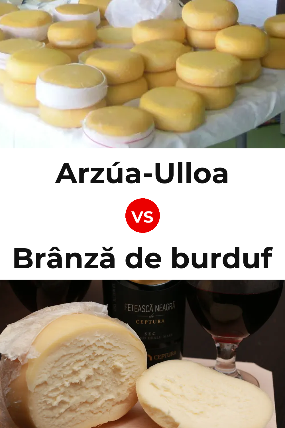 Arzúa-Ulloa Cheese vs Brânză de burduf Cheese Pinterest comparison