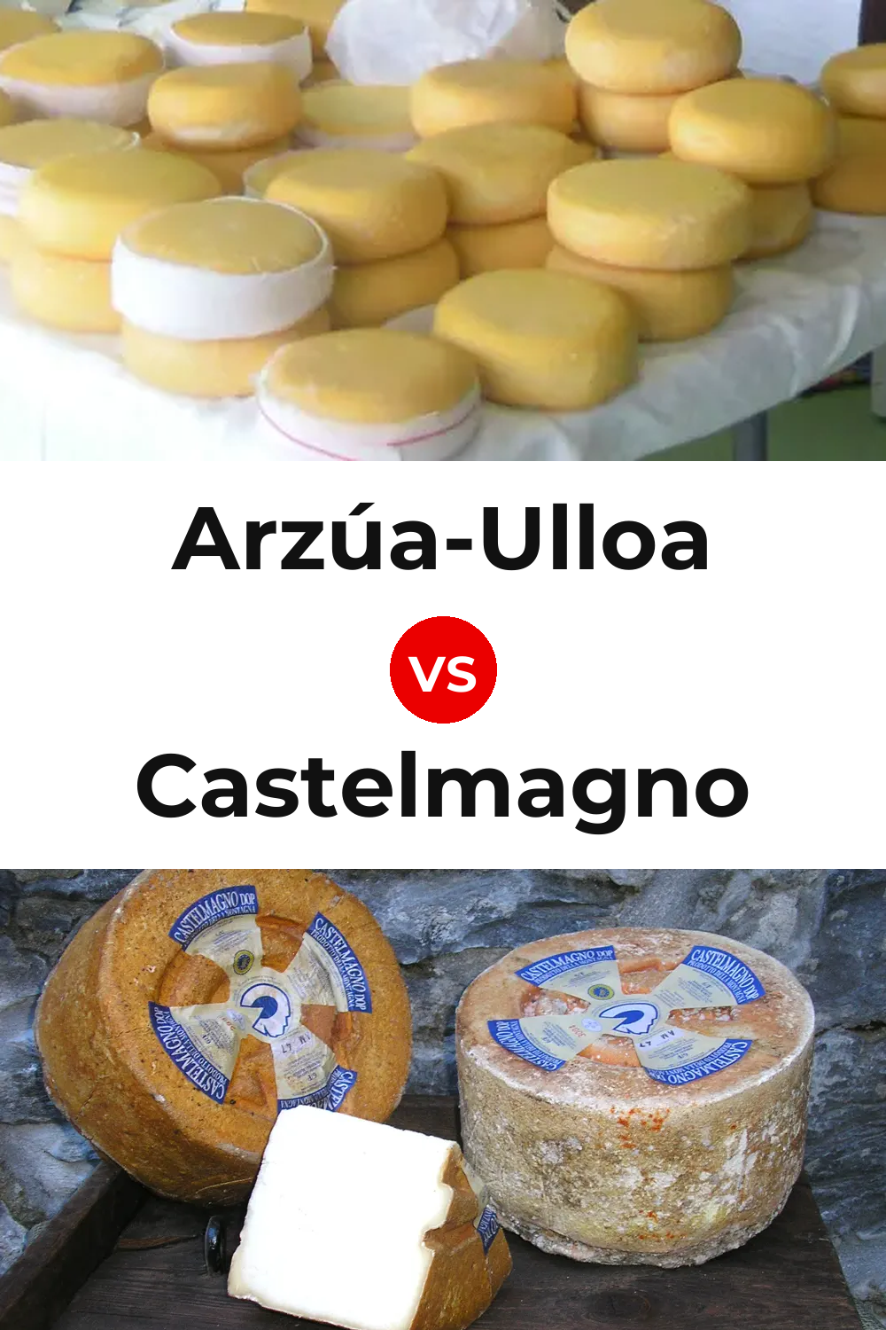 Arzúa-Ulloa Cheese vs Castelmagno Cheese Pinterest comparison