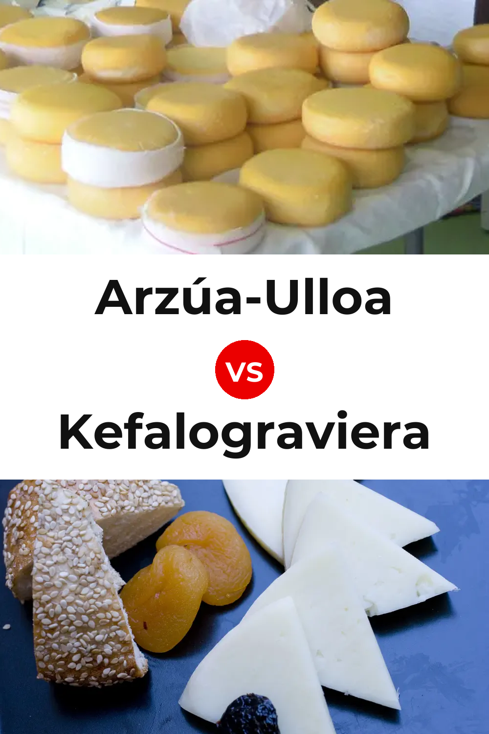 Arzúa-Ulloa Cheese vs Kefalograviera Cheese Pinterest comparison