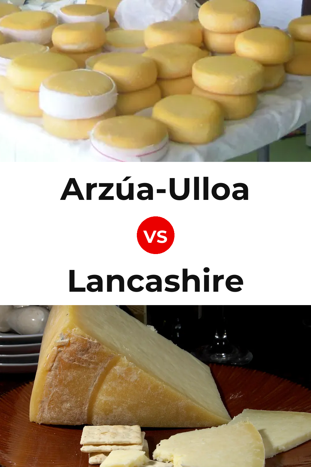 Arzúa-Ulloa Cheese vs Lancashire Cheese Pinterest comparison