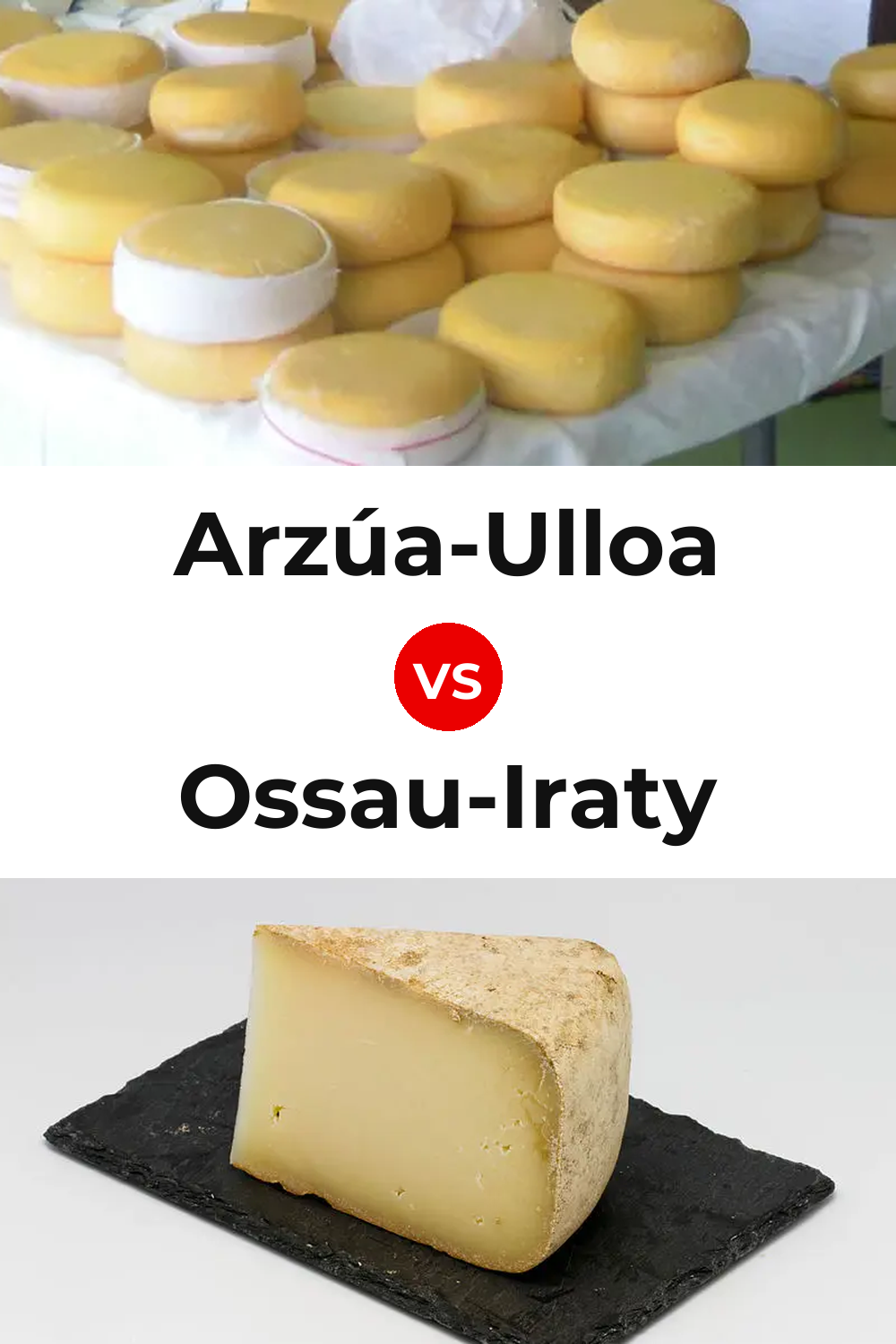 Arzúa-Ulloa Cheese vs Ossau-Iraty Cheese Pinterest comparison