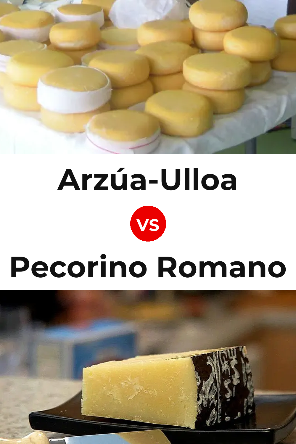 Arzúa-Ulloa Cheese vs Pecorino Romano Cheese Pinterest comparison