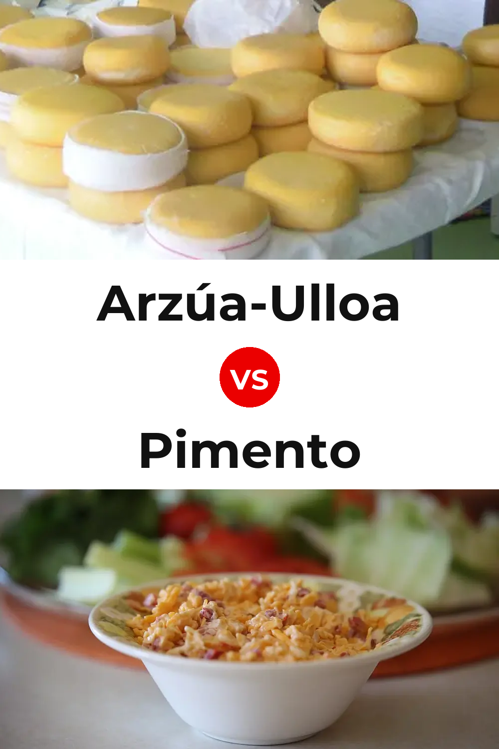 Arzúa-Ulloa Cheese vs Pimento Cheese Pinterest comparison