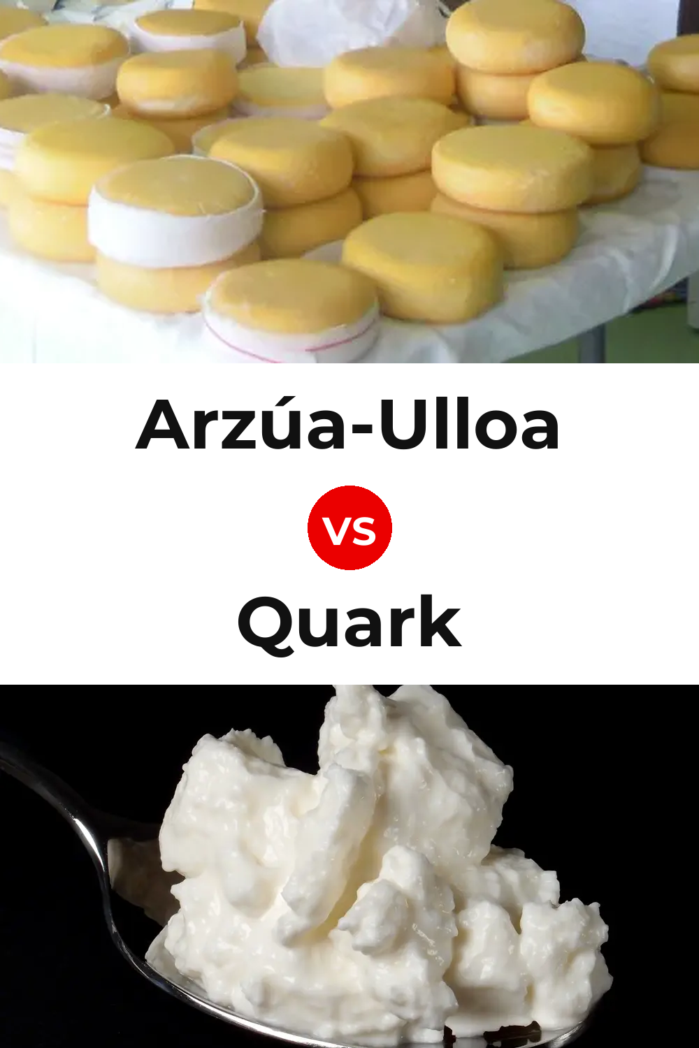 Arzúa-Ulloa Cheese vs Quark Cheese Pinterest comparison