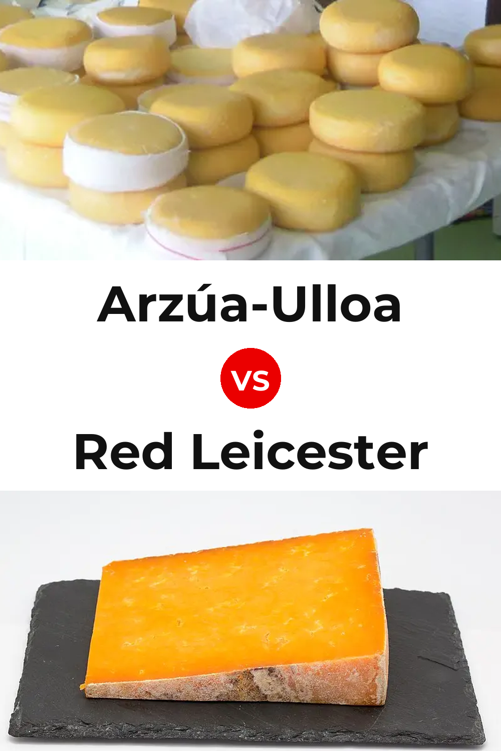 Arzúa-Ulloa Cheese vs Red Leicester Cheese Pinterest comparison