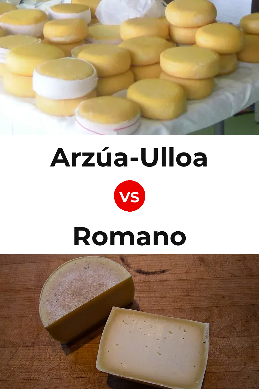 Arzúa-Ulloa Cheese vs Romano Cheese Pinterest comparison