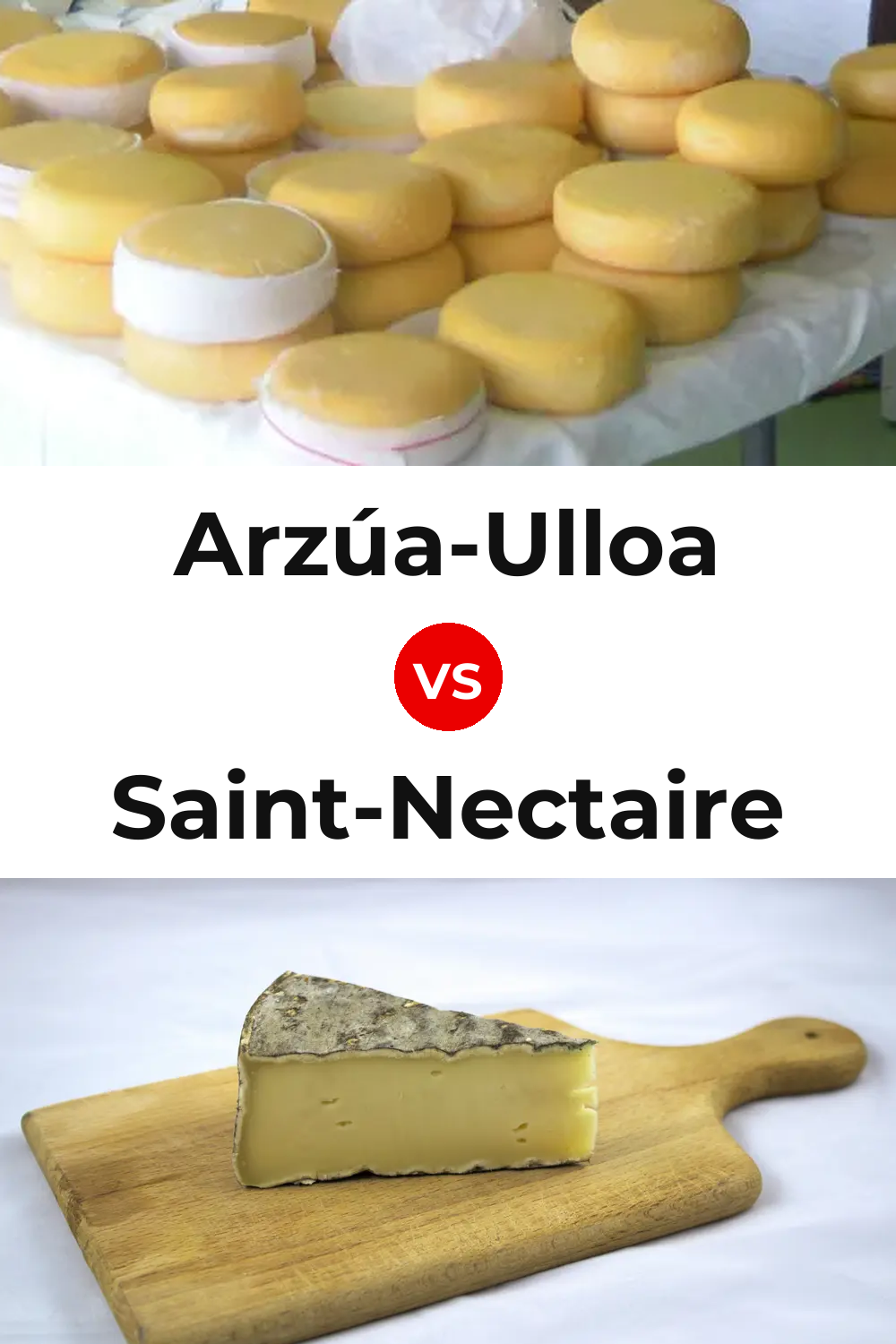 Arzúa-Ulloa Cheese vs Saint-Nectaire Cheese Pinterest comparison