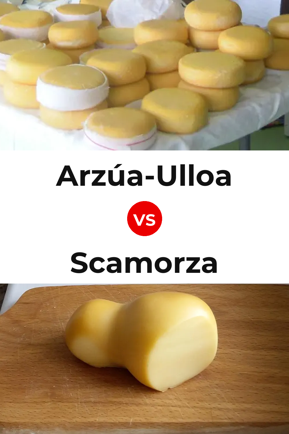 Arzúa-Ulloa Cheese vs Scamorza Cheese Pinterest comparison