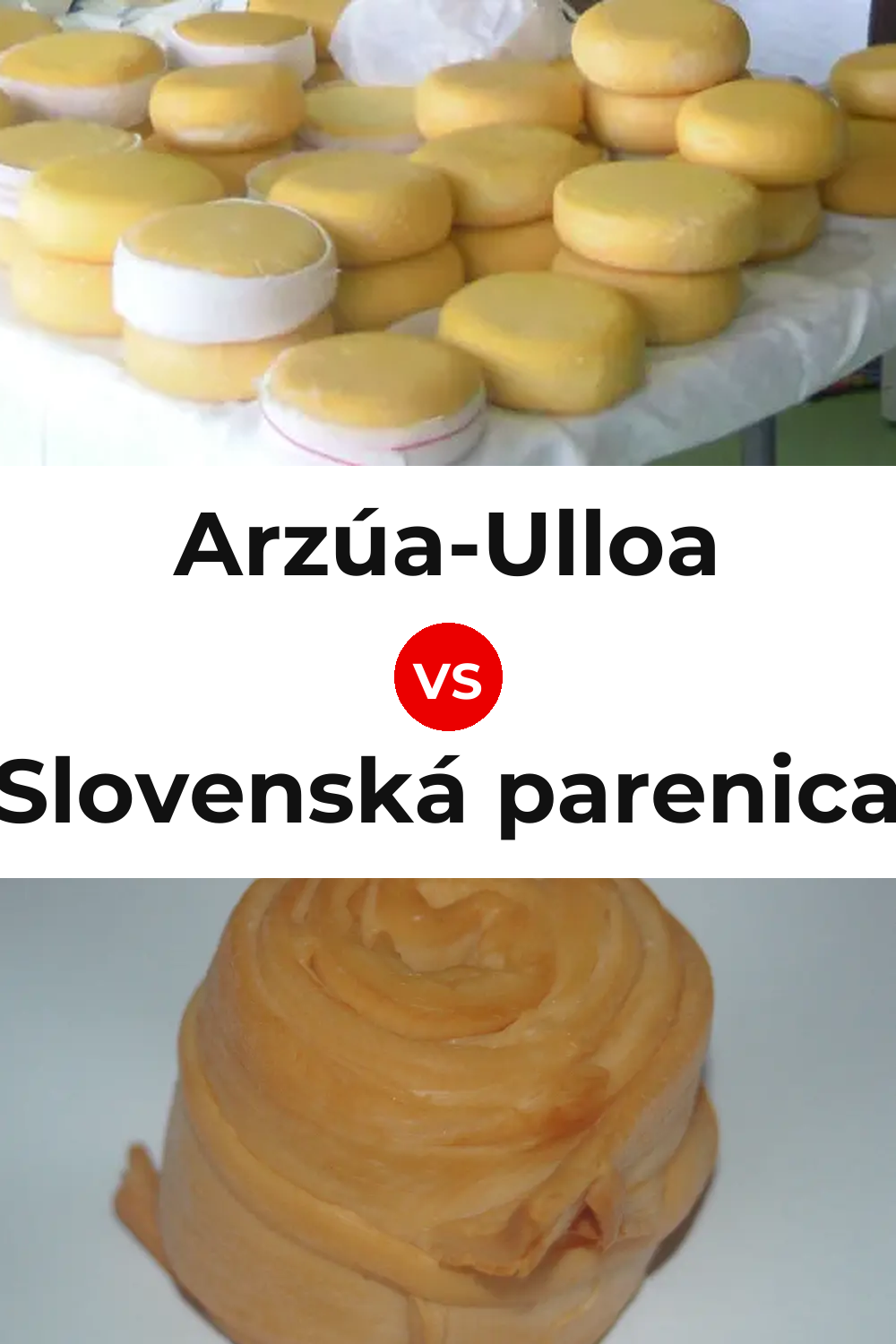 Arzúa-Ulloa Cheese vs Slovenská parenica Cheese Pinterest comparison