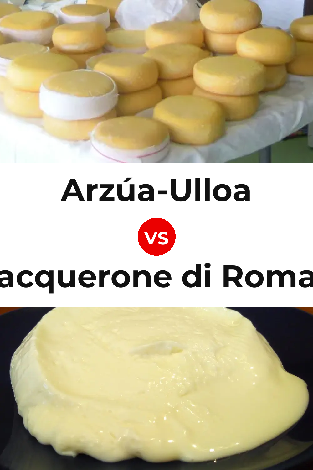 Arzúa-Ulloa Cheese vs Squacquerone di Romagna Cheese Pinterest comparison