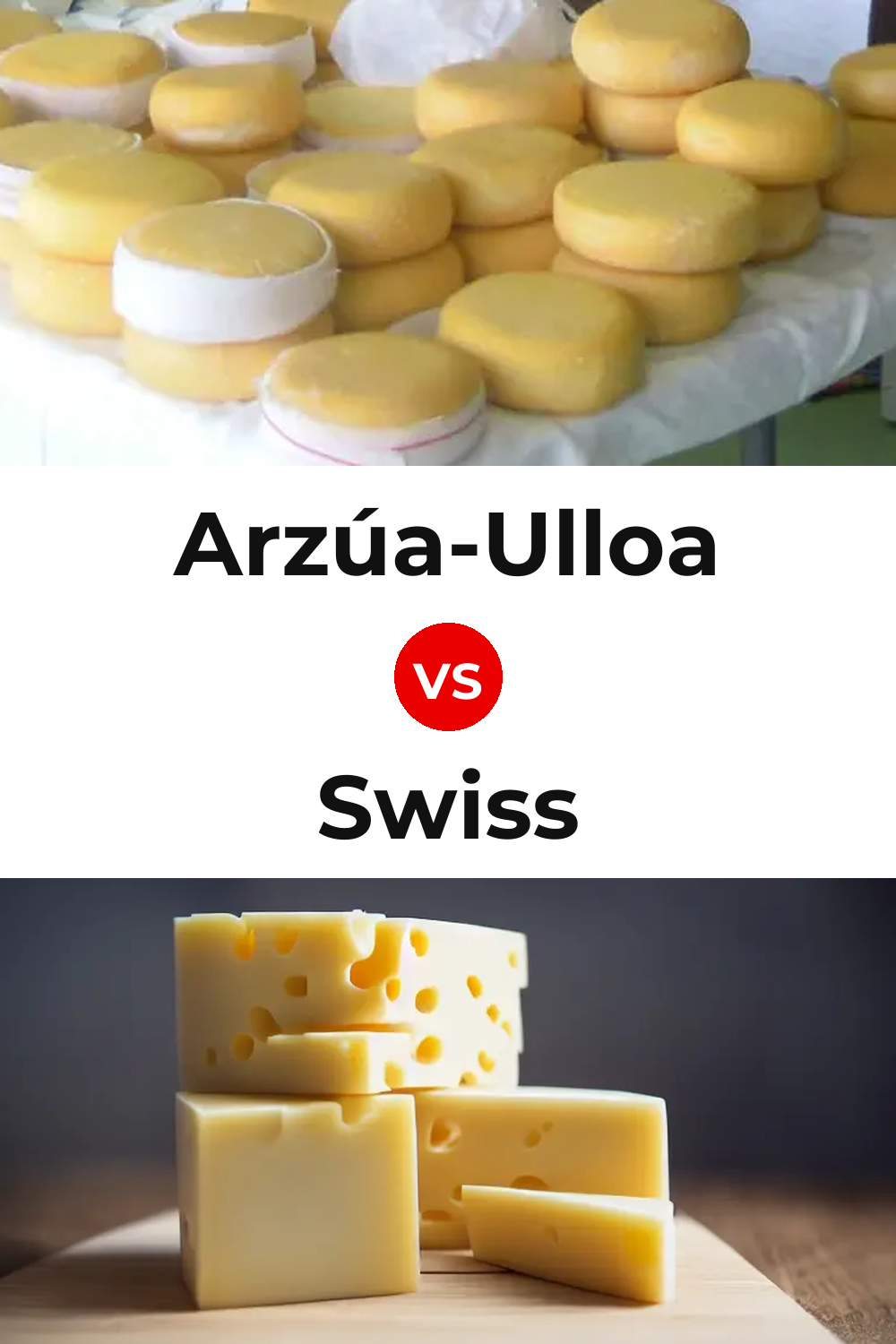 Arzúa-Ulloa Cheese vs Swiss Cheese Pinterest comparison