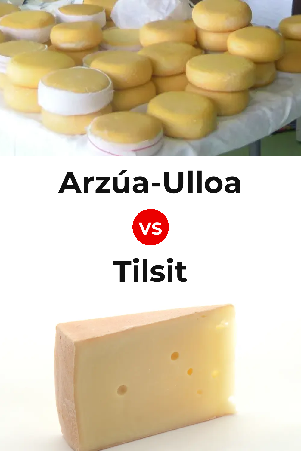 Arzúa-Ulloa Cheese vs Tilsit Cheese Pinterest comparison
