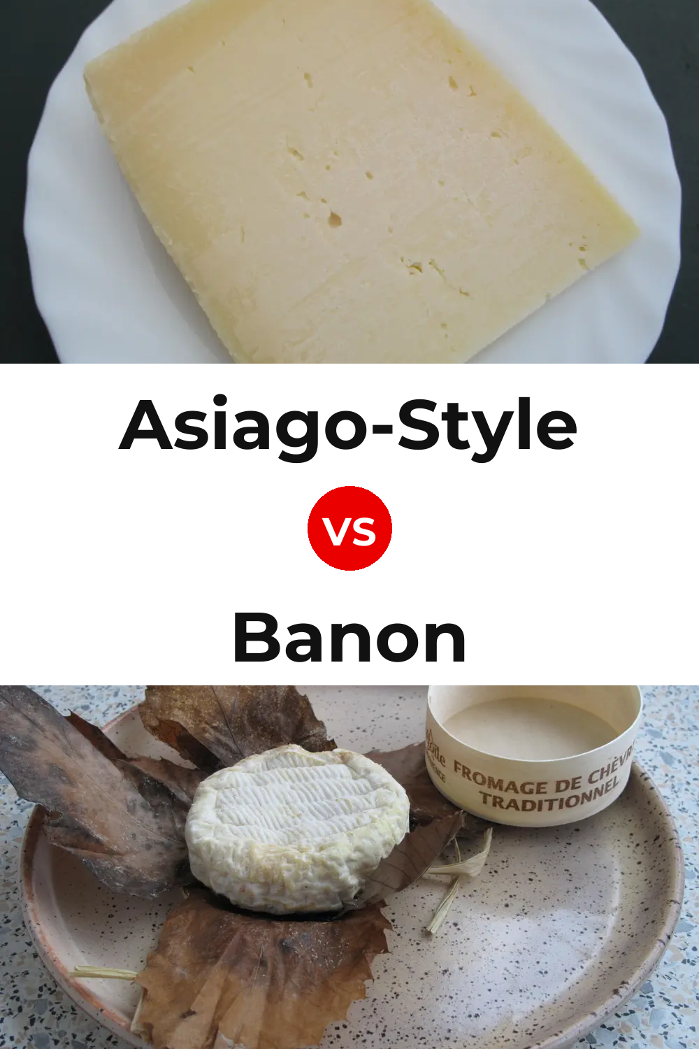 Asiago-Style Cheese vs Banon Cheese Pinterest comparison