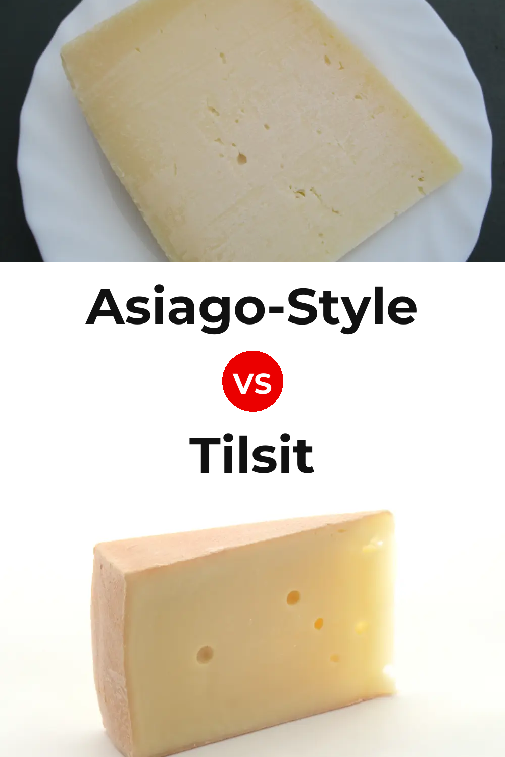 Asiago-Style Cheese vs Tilsit Cheese Pinterest comparison